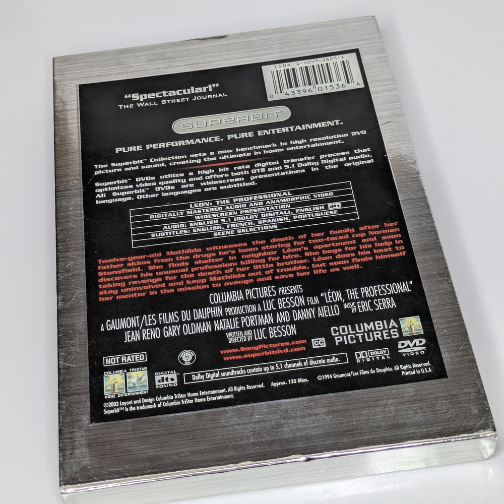DVD of Léon: The Professional - Superbit Edition VG Condition - Picture 2 of 6